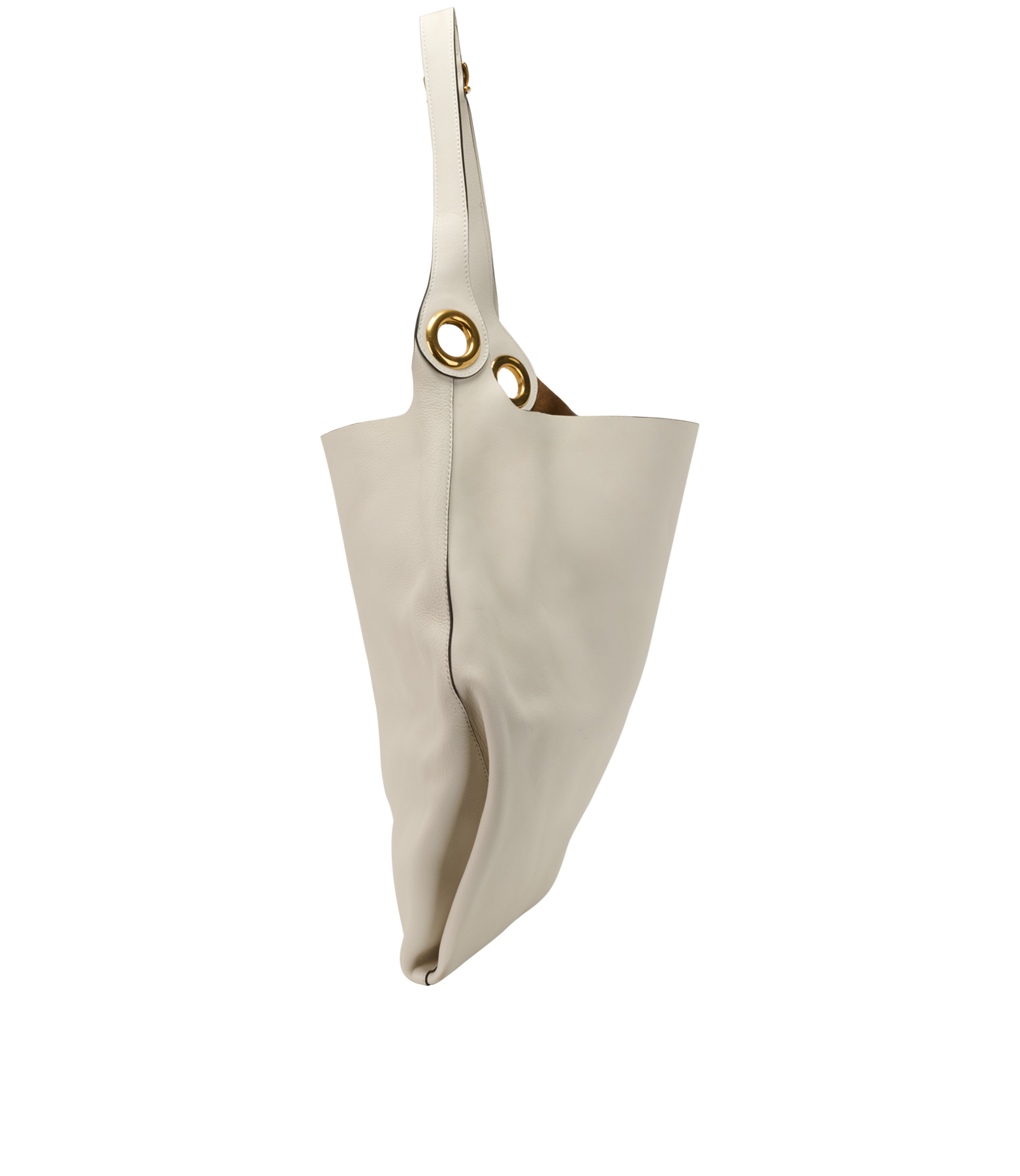 Grommet Hobo, &pound;320, Handbags, White, Leather, Bottom view